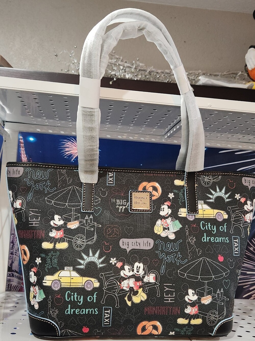 Dooney and Bourke Disney Mickey &  Minnie Mouse NYC Tote NWT.